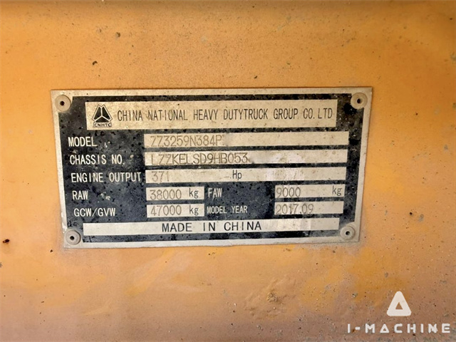 SINOTRUCK ZZ3259N384PB3